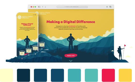 EDUCATIONAL CREATIVE AGENCY - Making a digital difference mockup