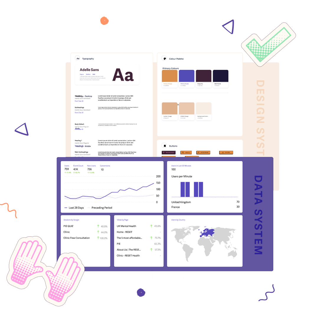 Design system for UX design
